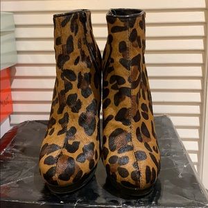 Cheetah Print Heeled Booties